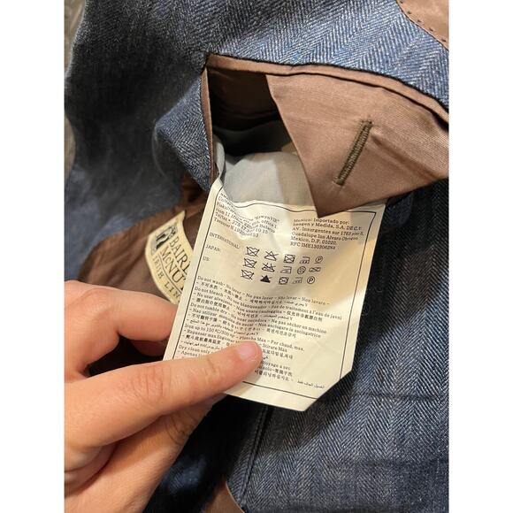 Suitsupply Baird Mcnutt Irish Linen Sport Coat Blazer 96 US Med Havana‎ Relaxed - Picture 11 of 11